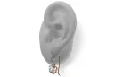 Zircon Original Vintage 14K Rose Gold Earrings Vintage vec142r